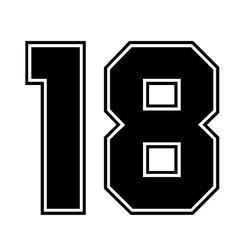 Картинки цифра 18 (25 фото)