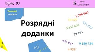 Презентація на тему: Розрядні доданки