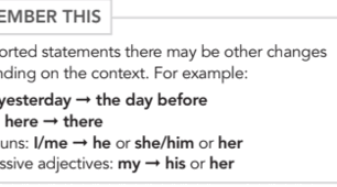 6.2 Reported Speech: practice