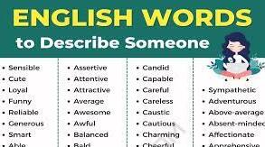Personality Adjectives