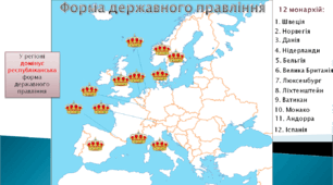 Презентація + кросворд 10 клас "Типи європейських країн. Субрегіони Європи"