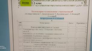 Календарно – тематичне планування індивідуального навчання НУШ 2 клас.КЕЙС