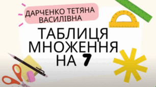 Таблиця множення на 7 (розучування)
