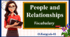 Презентація " People and Relationships. Vocabulary"