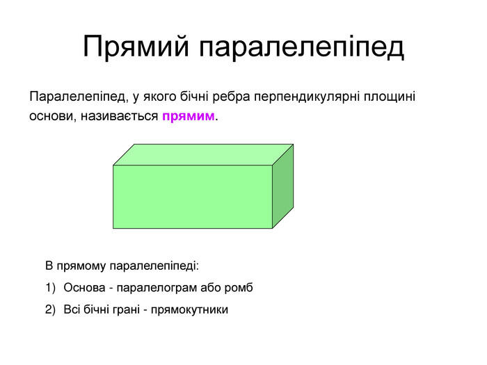 Презентація на тему "Паралелепіпед"