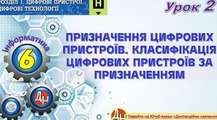 Інструктаж з БЖД. Класифікація цифрових пристроїв за призначенням.