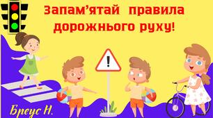 Запам'ятай правила дорожнього руху!