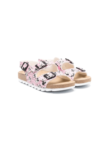 Moa Kids' X Disney Mickey Mouse-print Sandals In Pink | ModeSens