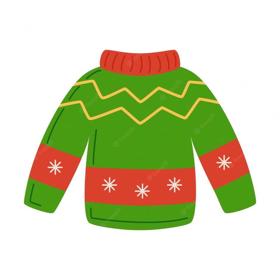 Ugly Christmas Sweater Cartoon