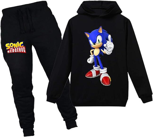 Silver Basic Girls Hoodie and Trousers Sportswear Tracksuit Cute Cartoon Prints Inspired by Video Game Costume Jumper 100, Black Costume-1 : Amazon.co.uk: Fashion