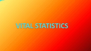 TEST 1 "Vital statistics"