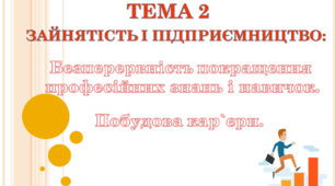 Презентація на тему "Безперервність покращення професійних знань і навичок. Побудова кар`єри"