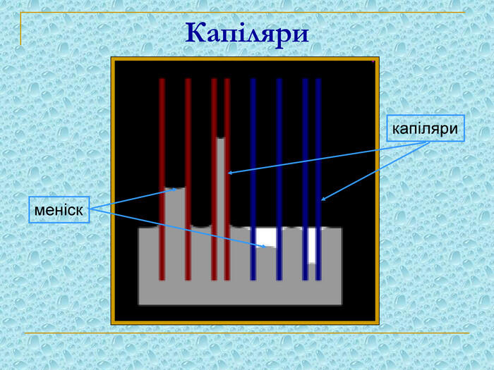 Капіляри меніск капіляри