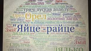 Інтерактивна вправа "Хмара слів" до народної казки "Яйце-райце". 5 клас (НУШ).