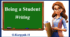 Презентація " Being a Student. Writing"