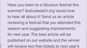 7.7 An article reviewing an event