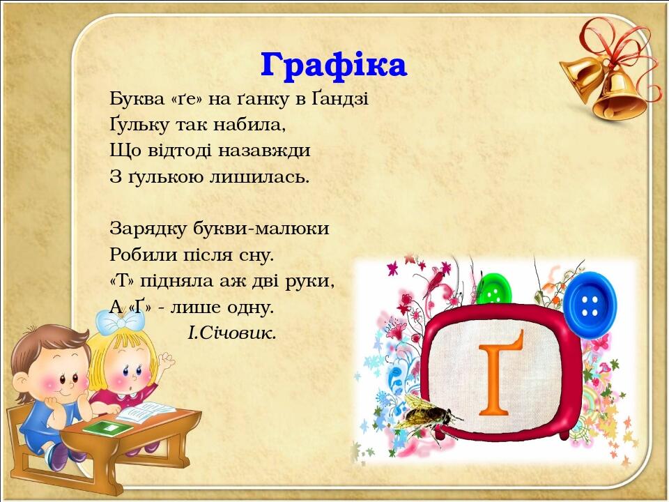 Цікава абетка. Буква ґ | Презентація. Українська мова