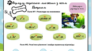 Тренувальні вправи по темі "Формули скороченого множення. Різниця квадратів"