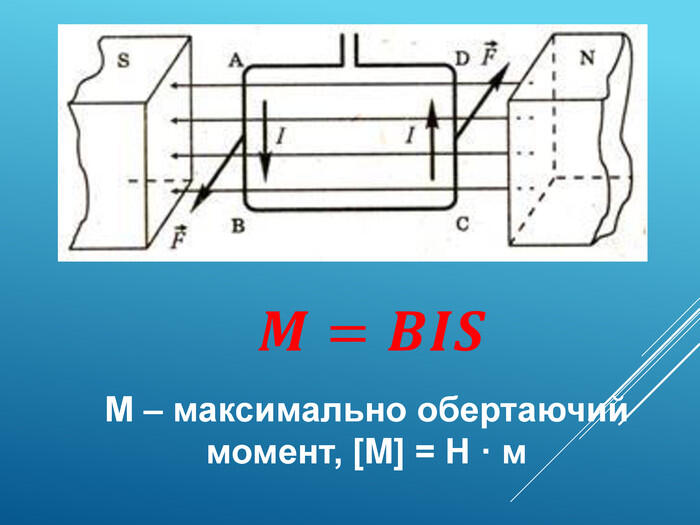 М – максимально обертаючий момент, [M] = Н · м