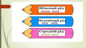 Іменник. Категорія роду
