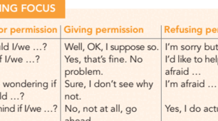 7.8 Asking for permission • polite requests