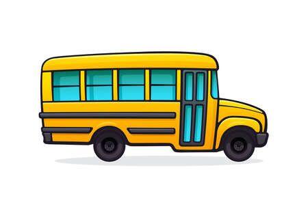25,673 Cartoon Bus Stock Photos and Images - 123RF | Bus cartoon, Cartoon school bus, Retro bus