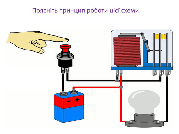 Поясніть принцип роботи цієї схеми