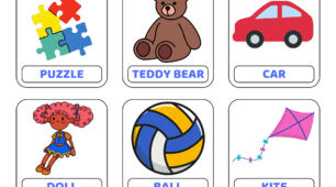 Картки для запам’ятовування на тему Toys