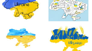 Набір плакатів "Карта України"
