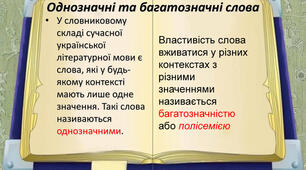  Лексикологія 5 клас