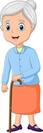 Cartoon Grandmother Vector Art, Icons, and Graphics for Free Download