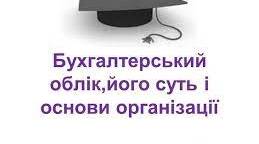 Бухгалтерський облік, його суть і основи організації