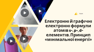 Електронні й графічні електронні формули атомів s-, p-, d-елементів. Принцип «мінімальної енергії»