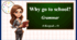 Презентація " Why go to school? Grammar"