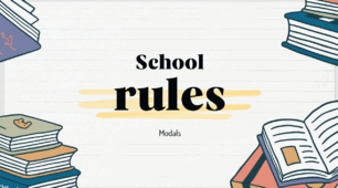 Scool rules. Modal verb must/mustn't
