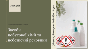 Засоби побутової хімії та небезпечні речовини. Здоров’я, безпека та добробут. 6 клас. О. Шиян