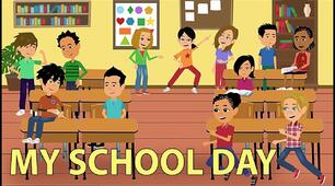 Writing "A typical school day"