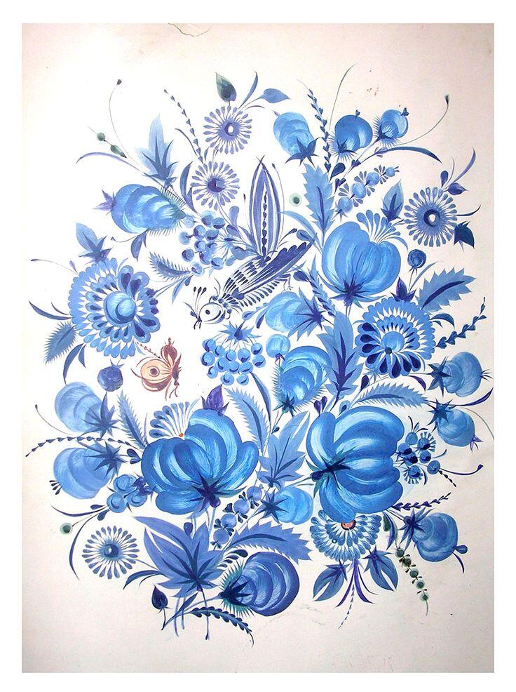 Василь Соколенко – Petrykivka | Folk art painting, Colorful art, Traditional paintings