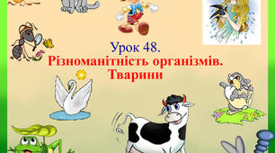 Презентація з природознавства для 5 класу на тему "Різноманітність організмів. Тварини"