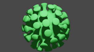 Файл виконаної роботи "BLENDER. 3D. Моделювання Вірус "