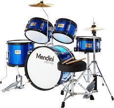 Amazon.com: ﻿﻿﻿Mendini By Cecilio Kids Drum Set - Starter Drums Kit with Bass, Toms, Snare, Cymbal, Hi-Hat, Drumsticks & Seat - Musical Instruments Beginner Sets : Musical Instruments