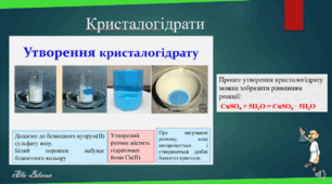 9 клас. Кристалогідрати.