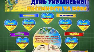 27 жовтня - ДЕНЬ УКРАЇНСЬКОЇ ПИСЕМНОСТІ ТА МОВИ (оформлення дошки)