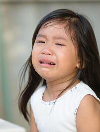 Cute Little Asian Girl Crying Stock Photo - Download Image Now - 2015, Asia, Baby - Human Age - iStock