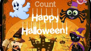 Навчальні картки для вивчення цифр англійською "Count Happy Halloween"