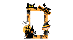 Рамка для фотозони на свято Halloween, Геловін, Хеловін