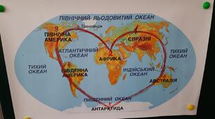 Розташування материків за розмірами