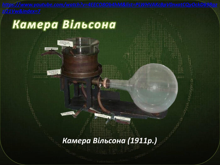 Камера Вільсона. Камера Вільсона (1911р.)https://www.youtube.com/watch?v=4 EECO8 Ob4h. M&list=PLWHVAKc. Bp. V0nxat. CQy. Ock. D69 Rgzzi21 Vw&index=7