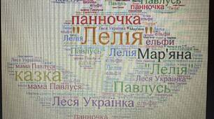 Інтерактивна вправа "Хмара слів" до казки "Лелія" Л. Українки. 5 клас (НУШ).