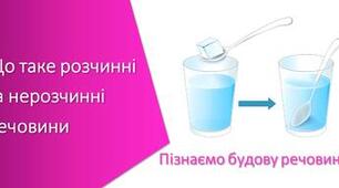 Що таке розчинні  та нерозчинні  речовини